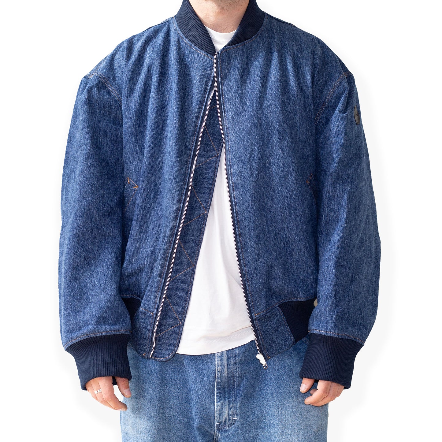 Deep Blue Bomber Jacket