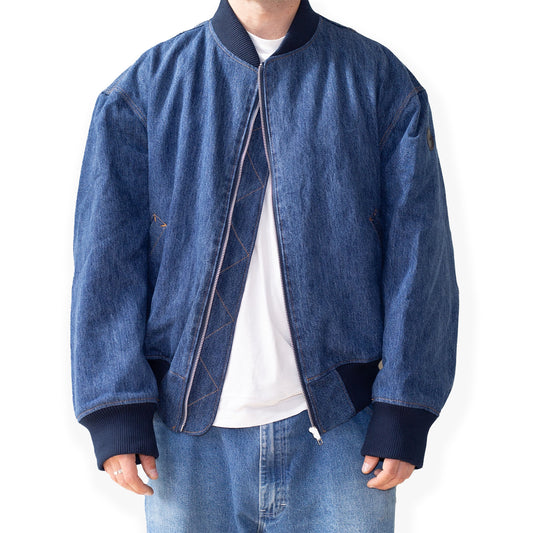 Deep Blue Bomber Jacket