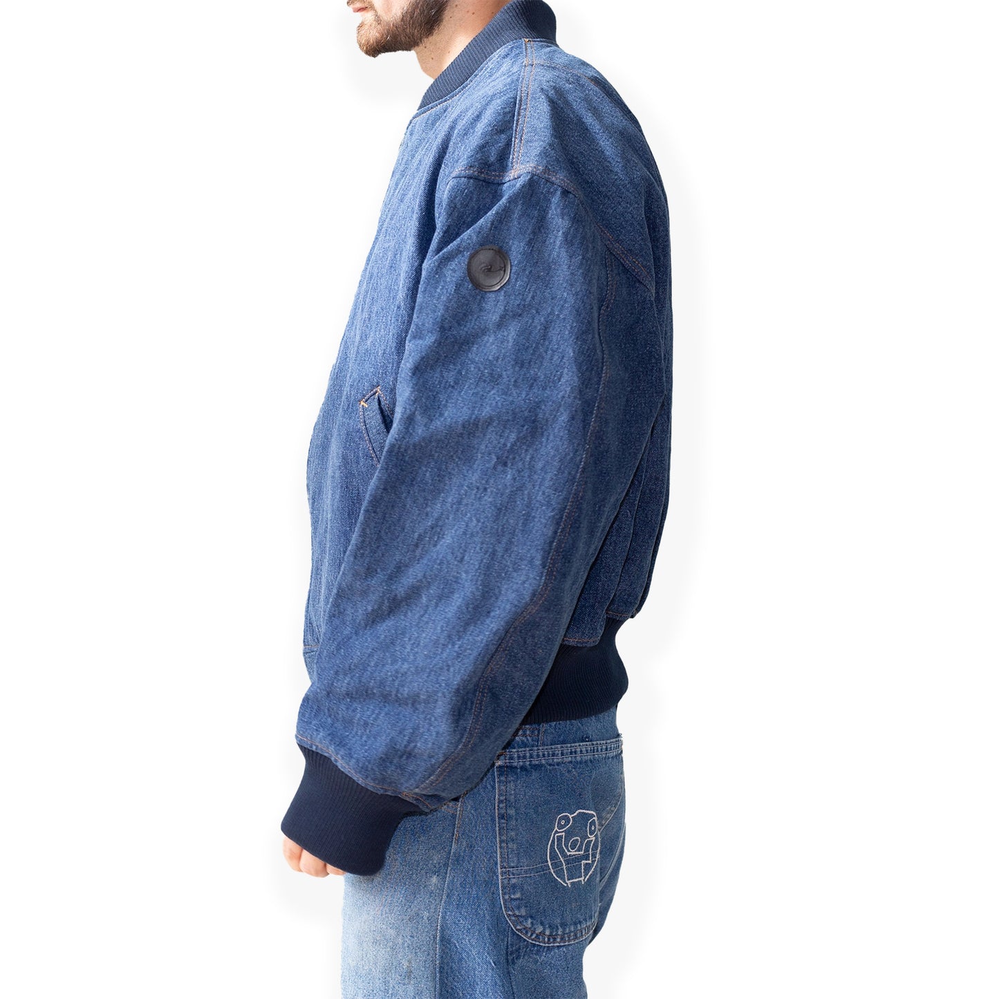 Deep Blue Bomber Jacket