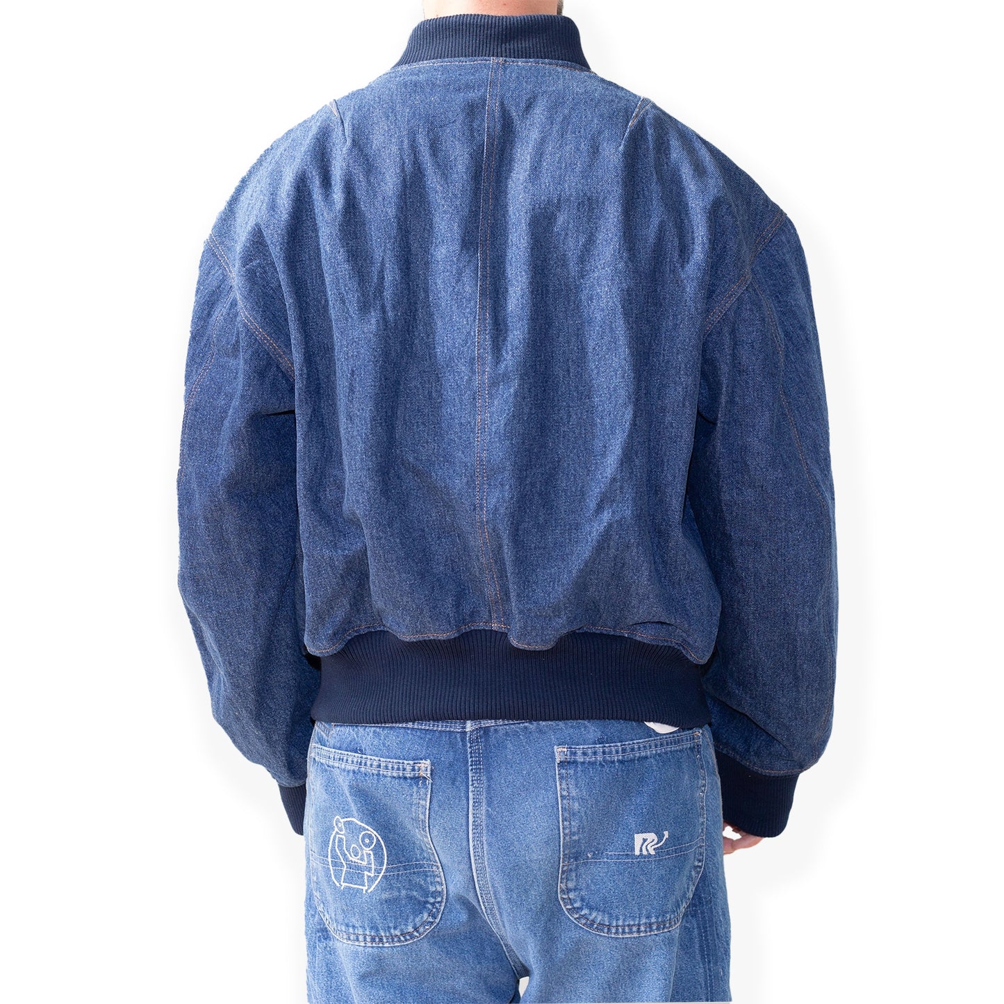Deep Blue Bomber Jacket